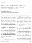 Research paper thumbnail of Changes in Plasma Atrial and Ventricular Natriuretic Peptide Concentrations after Transfer of Eels from Freshwater to Seawater or Vice Versa