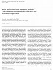 Research paper thumbnail of Atrial and Ventricular Natriuretic Peptide Concentrations in Plasma of Freshwater- and Seawater-Adapted Eels