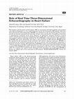 Research paper thumbnail of The role of real-time three-dimensional echocardiography in the evaluation of hypertrophic cardiomyopathy