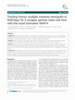 Research paper thumbnail of Tracking human multiple myeloma xenografts in NOD-Rag-1/IL-2 receptor gamma chain-null mice with the novel biomarker AKAP-4