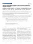 Research paper thumbnail of Galectins as therapeutic targets for hematological malignancies: a hopeful sweetness