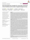 Research paper thumbnail of Improving biodiversity surrogates for conservation assessment: A test of methods and the value of targeted biological surveys