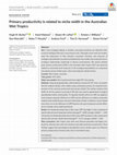 Research paper thumbnail of Primary productivity is related to niche width in the Australian Wet Tropics