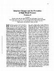 Research paper thumbnail of Behavior changes and the prevention of high blood pressure. Workshop II. AHA Prevention Conference III. Behavior change and compliance: keys to improving cardiovascular health