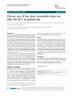 Research paper thumbnail of Chronic use of low dose simvastatin does not alter the IVCT in normal rats