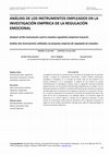 Research paper thumbnail of Análisis de los instrumentos empleados en la investigación empírica de la regulación emocional