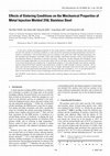 Research paper thumbnail of Effects of Sintering Conditions on the Mechanical Properties of Metal Injection Molded 316L Stainless Steel