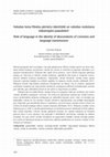 Research paper thumbnail of Valodas loma lībiešu pēcteču identitātē un valodas nodošana nākamajām paaudzēm