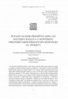 Research paper thumbnail of Pogled na jezik pjesništva „Libra od mnozijeh razloga“ u kontekstu hrvatskih međudijalektnih adaptacija 16. stoljeća [A Look at the Poetic Language of "Libro od mnozijeh razloga" in the Context of 16th Century Croatian Inter-Dialectal Adaptations]