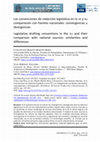 Research paper thumbnail of Las convenciones de redacción legislativa en la UE y su comparación con fuentes nacionales: convergencias y divergencias