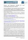 Research paper thumbnail of Didactic and assessment materials for court interpreting training: action research