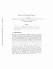 Research paper thumbnail of Qubits and Quantum Spaces