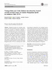 Research paper thumbnail of Young-of-the-year Coho Salmon Oncorhynchus kisutch recruit in fresh waters of remote Patagonian fjords in southern Chile (51°S)