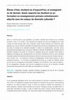 Research paper thumbnail of Élèves d'hier, étudiant-es d'aujourd'hui, et enseignantes de demain. Quels rapports les étudiant-es en formation en enseignement primaire entretiennentelles/ils avec les enjeux de diversité culturelle