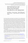 Research paper thumbnail of International Law and Democracy Revisited: Introduction to the Symposium