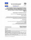 Research paper thumbnail of The Correlation between Organizational Culture, Leadership Behavior, and Job Satisfaction: A Cross-sectional Study of General Hospital Nurses in Nigeria