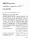 Research paper thumbnail of How do bifidobacteria counteract environmental challenges? Mechanisms involved and physiological consequences