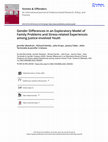 Research paper thumbnail of Gender Differences in an Exploratory Model of Family Problems and Stress-Related Experiences among Justice-Involved Youth