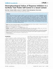 Research paper thumbnail of Electrophysiological Indices of Response Inhibition in a Go/NoGo Task Predict Self-Control in a Social Context