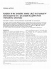 Research paper thumbnail of Isolation of the antibiotic methyl (R,E)-3-(1-hydroxy-4-oxocyclopent-2-en-1-yl)-acrylate EA-2801 from Trichoderma atroviridae