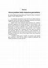 Research paper thumbnail of Alcuni problemi della traduzione giornalistica