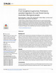 Research paper thumbnail of From Songlines to genomes: Prehistoric assisted migration of a rain forest tree by Australian Aboriginal people