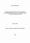 The Pedagogical Purposes of the Use of Virtual Learning Environments and Web 2.0 Tools in Tertiary Language Teaching in a Blended Learning Environment Cover Page