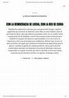 Research paper thumbnail of Con la democracia se lucha con la red se cuida