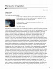 Research paper thumbnail of “The Specter of Capitalism.” Review of Peripheralizing DeLillo: Surplus Populations, Capitalist Crisis, and the Novel by Thomas Travers [criticism]