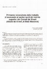 Research paper thumbnail of Primeres valoracions dels treballs d'excavació al sector nord del recinte superior del Castell de Xivert (Alcalà de Xivert, el Baix Maestrat)