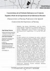 Research paper thumbnail of Características de la Profesión Enfermera en el Contexto Español a Partir de la Experiencia de las Enfermeras Docentes