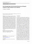 Research paper thumbnail of First principle study of structural, electronic optical and electric properties of Ag2MnSnS4