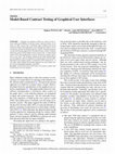 Research paper thumbnail of Model-Based Contract Testing of Graphical User Interfaces