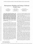 Research paper thumbnail of Heterogeneous Modeling and Testing of Software Product Lines