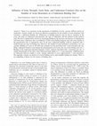 Research paper thumbnail of Influence of Ionic Strength, Actin State, and Caldesmon Construct Size on the Number of Actin Monomers in a Caldesmon Binding Site