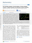 Research paper thumbnail of The Positively Charged C-Terminal Region of Human Skeletal Troponin T Retards Activation and Decreases Calcium Sensitivity