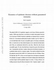 Dynamics of epidemic diseases without guaranteed immunity Cover Page