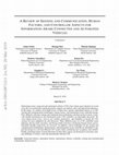 Research paper thumbnail of A Review of Sensing and Communication, Human Factors, and Controller Aspects for Information-Aware Connected and Automated Vehicles