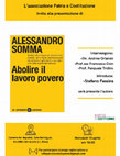 Presentazione di "A. Somma, Abolire il lavoro povero. Per la buona e piena occupazione (Laterza 2024),  Roma 10 aprile 2024 Cover Page