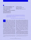 Research paper thumbnail of The Measurement of Post-Acquisition Performance: Toward a Value-Based Benchmarking Methodology