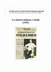 La sinistra italiana e Stalin (1953) Cover Page