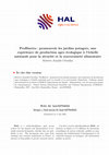 Research paper thumbnail of ProHuerta : promouvoir les jardins potagers, une expérience de production agro écologique à l’échelle nationale pour la sécurité et la souveraineté alimentaire