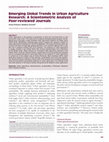 Emerging Global Trends in Urban Agriculture Research: A Scientometric Analysis of Peer-reviewed Journals Cover Page