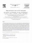 High performance resist for EUV lithography Cover Page