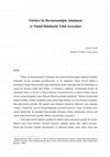 Research paper thumbnail of Türkiye'de Hermeneutiğin Alımlanışı ve Tümel Hakikatin Tekil Arayışları (The Reception of Hermeneutics in Türkiye and Singular Quests of Universal Truth / Forthcoming)