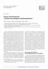 Research paper thumbnail of Evaluer les pratiques interdisciplinaires