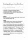 Research paper thumbnail of Electrochemical Tuning of Magnetism in Ordered Mesoporous Transition-Metal Ferrite Films for Micromagnetic Actuation