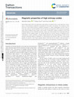 Research paper thumbnail of Magnetic properties of high entropy oxides