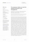 Research paper thumbnail of Fire exposure index as a tool for guiding prevention and management