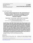 Research paper thumbnail of A mixed method approach for the assessment of demand creation intervention strategy for polio eradication on exclusive breast feeding in Northern Nigeria